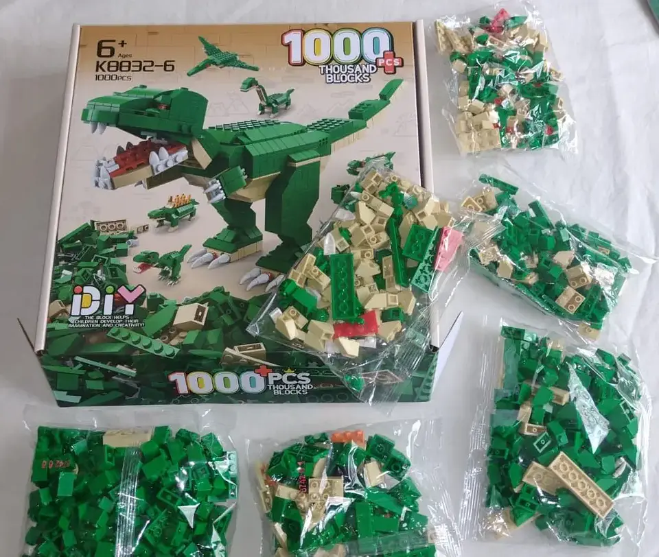 Dinosaurios - Juego De Construcción 6 En 1  2