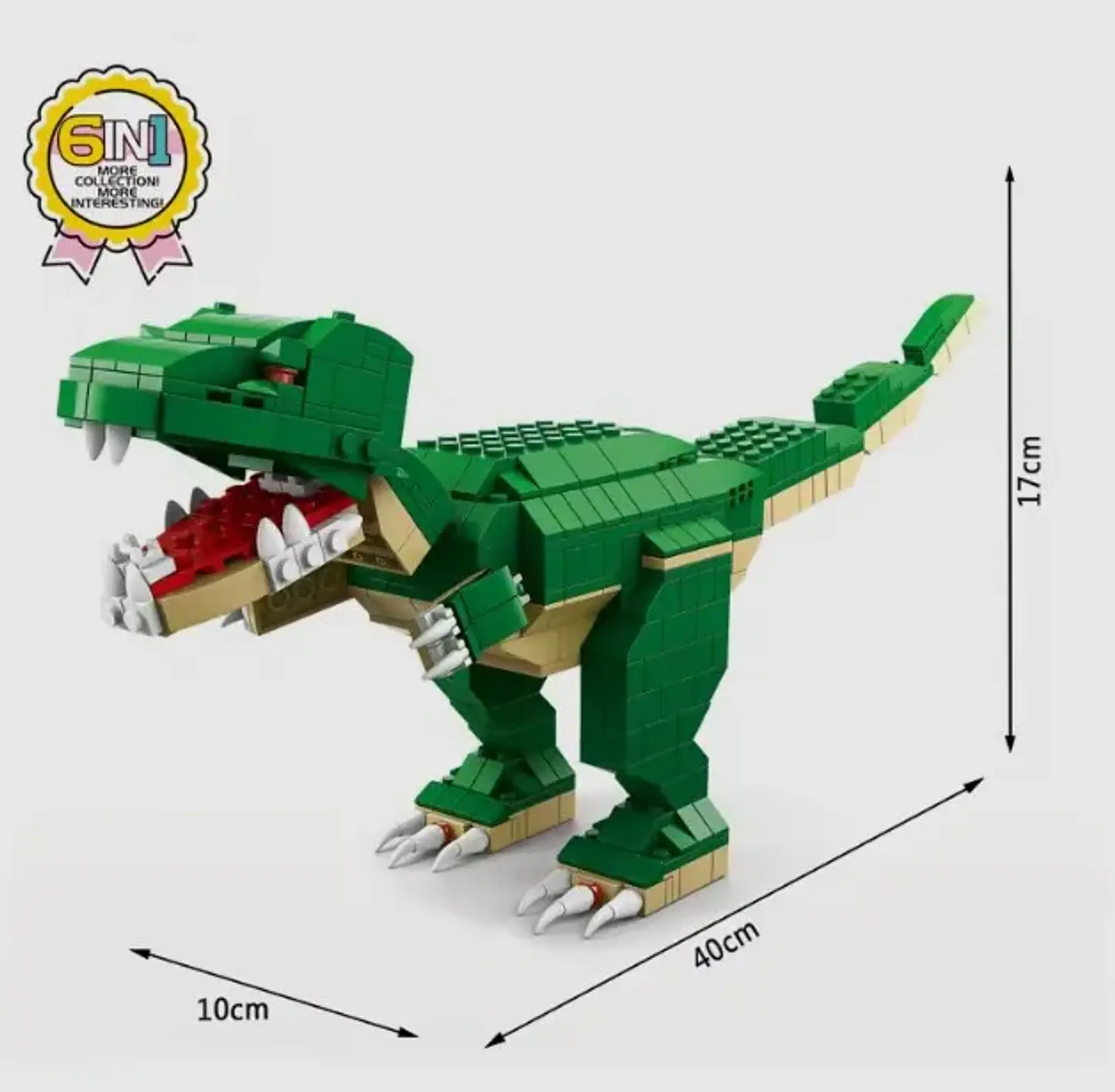 Dinosaurios - Juego De Construcción 6 En 1  4