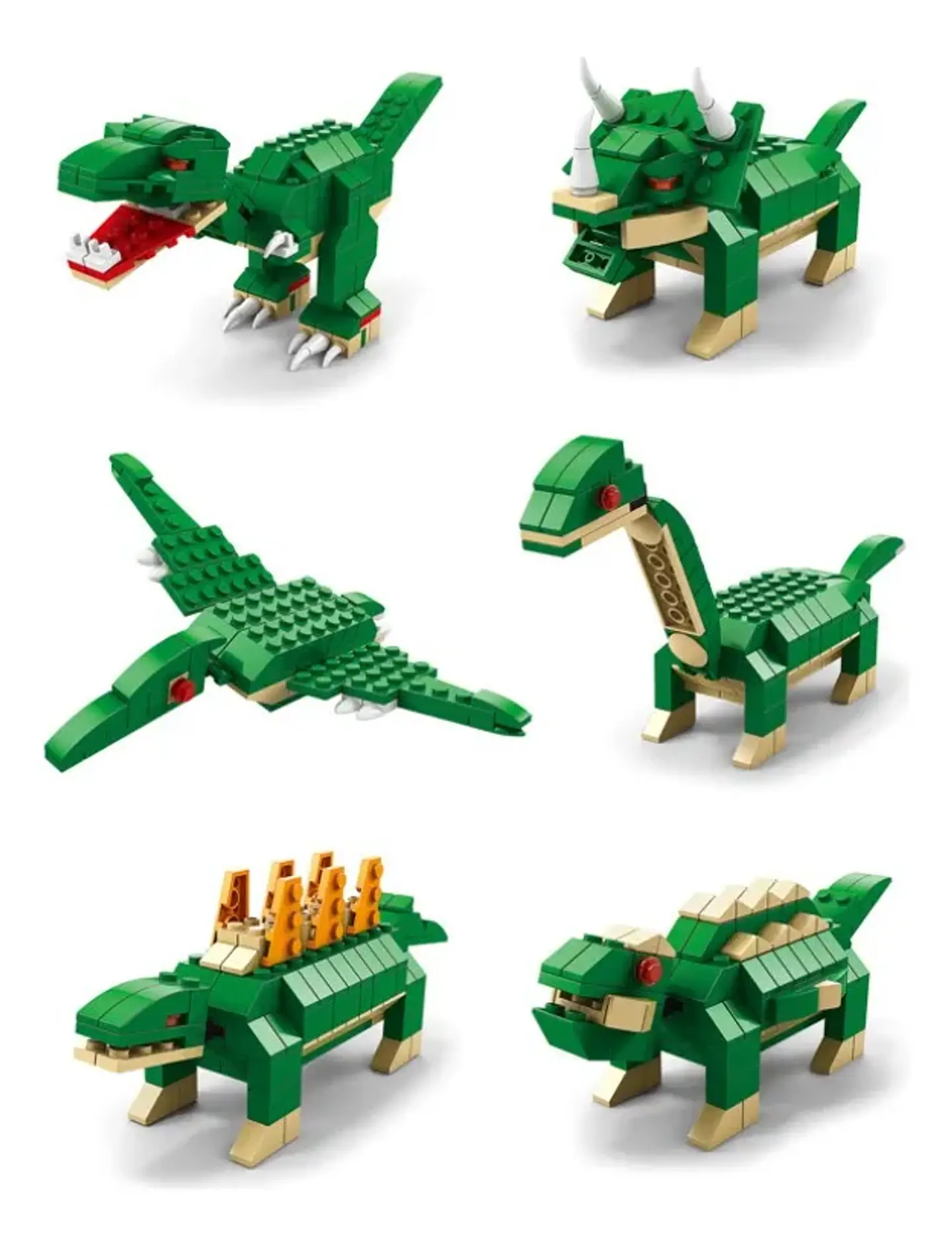 Dinosaurios - Juego De Construcción 6 En 1  5