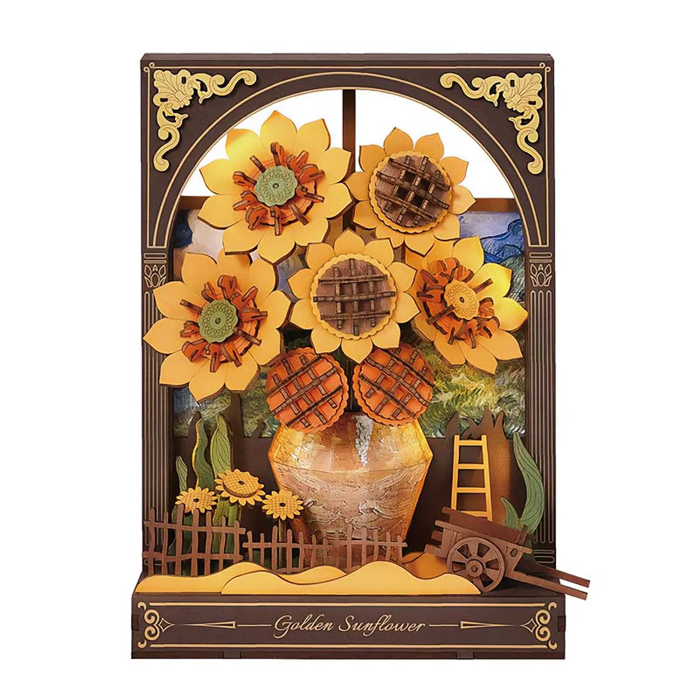 Golden Sunflower de Madera Armable | Rowood 1