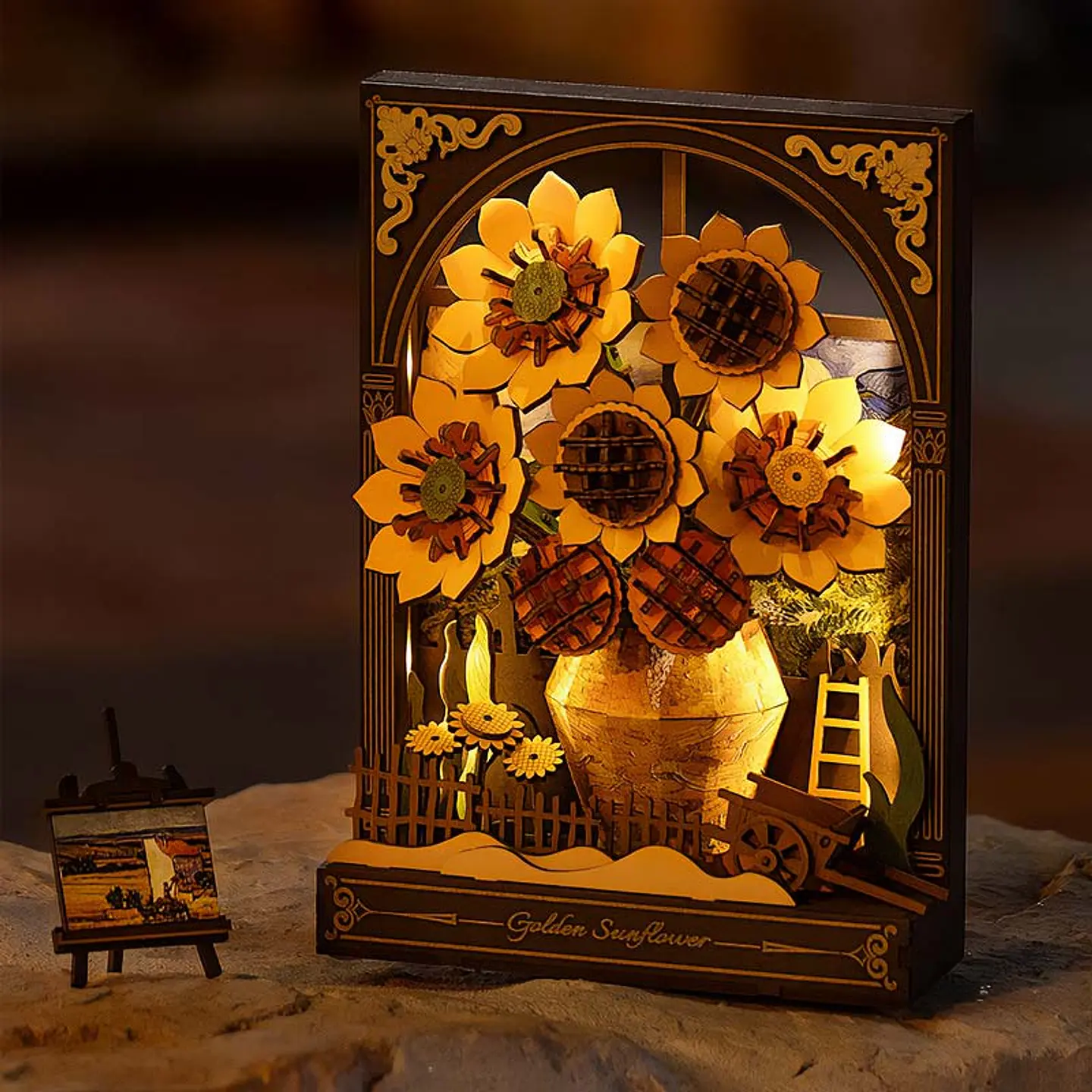 Golden Sunflower de Madera Armable | Rowood 3