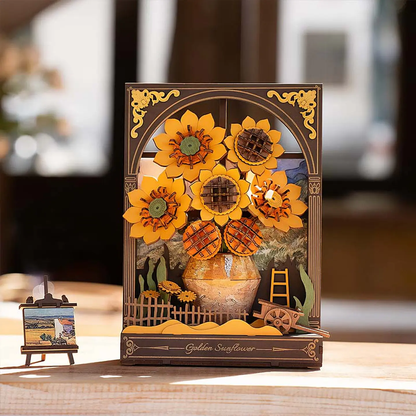 Golden Sunflower de Madera Armable | Rowood 4