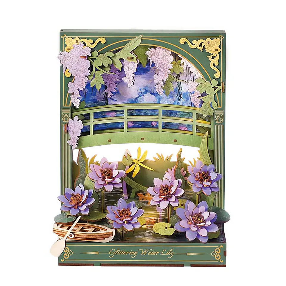 Glittering Water Lily de Madera Armable | Rowood 1