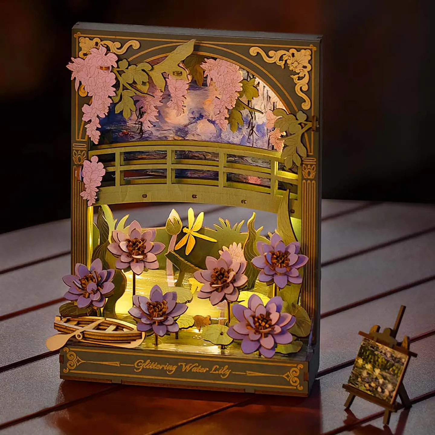 Glittering Water Lily de Madera Armable | Rowood 4