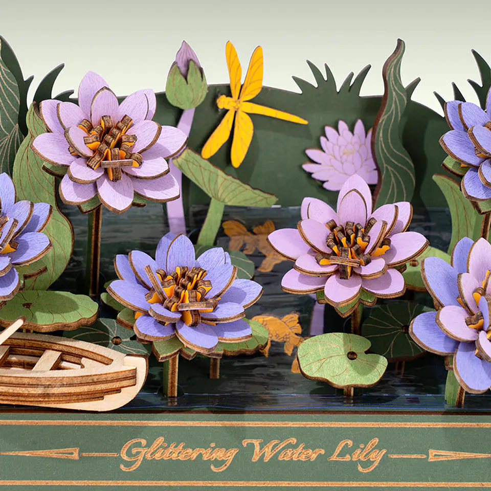 Glittering Water Lily de Madera Armable | Rowood 7