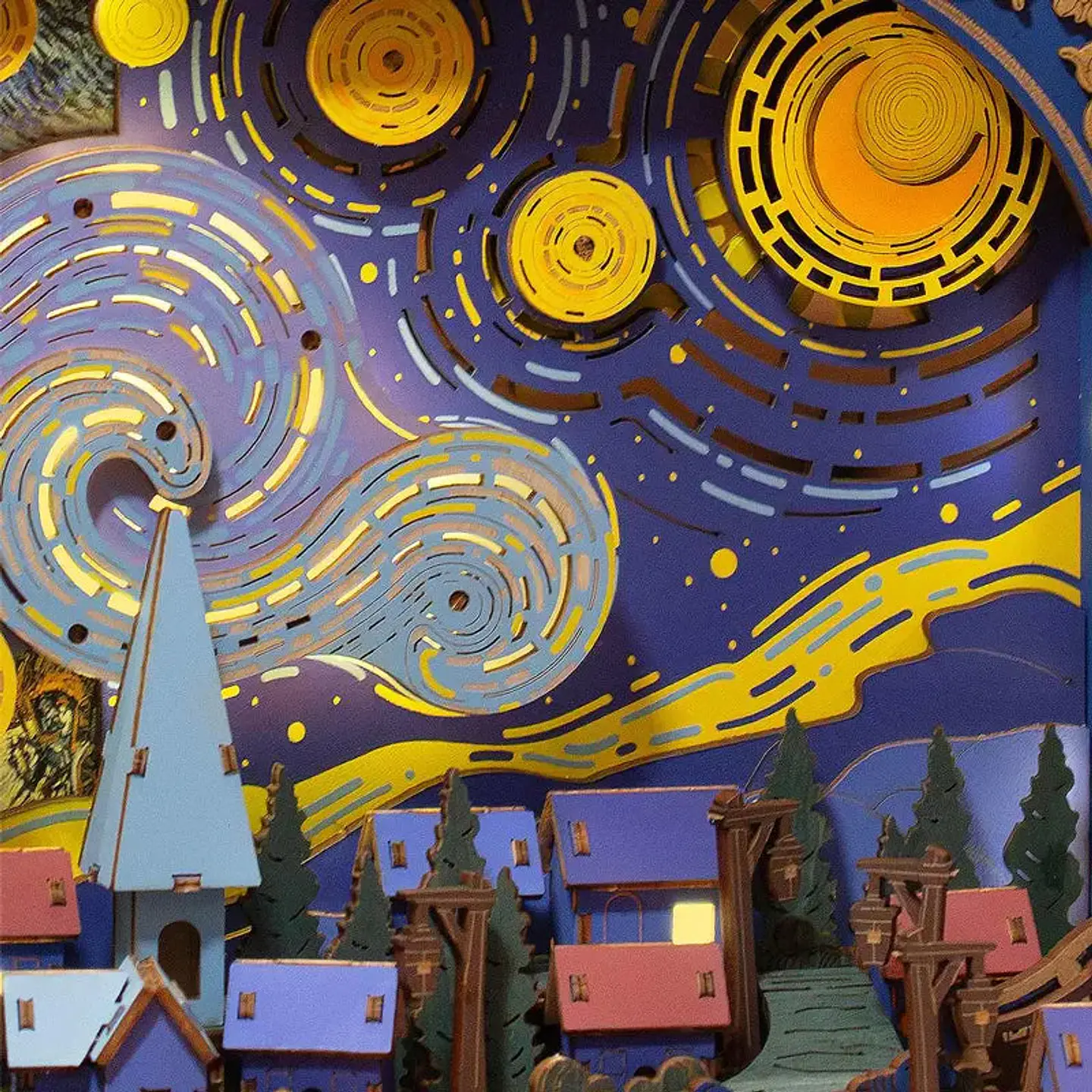 The Starry Night de Madera Armable | Rowood 4