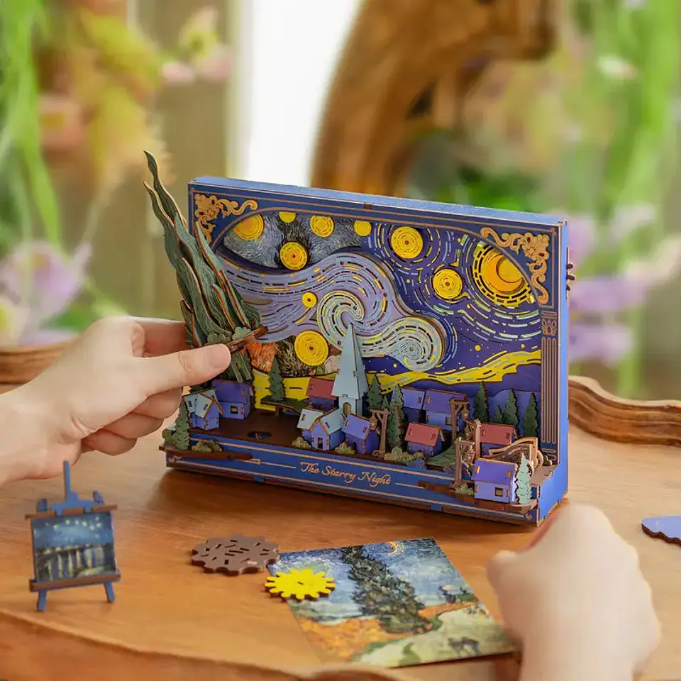 The Starry Night de Madera Armable | Rowood 5