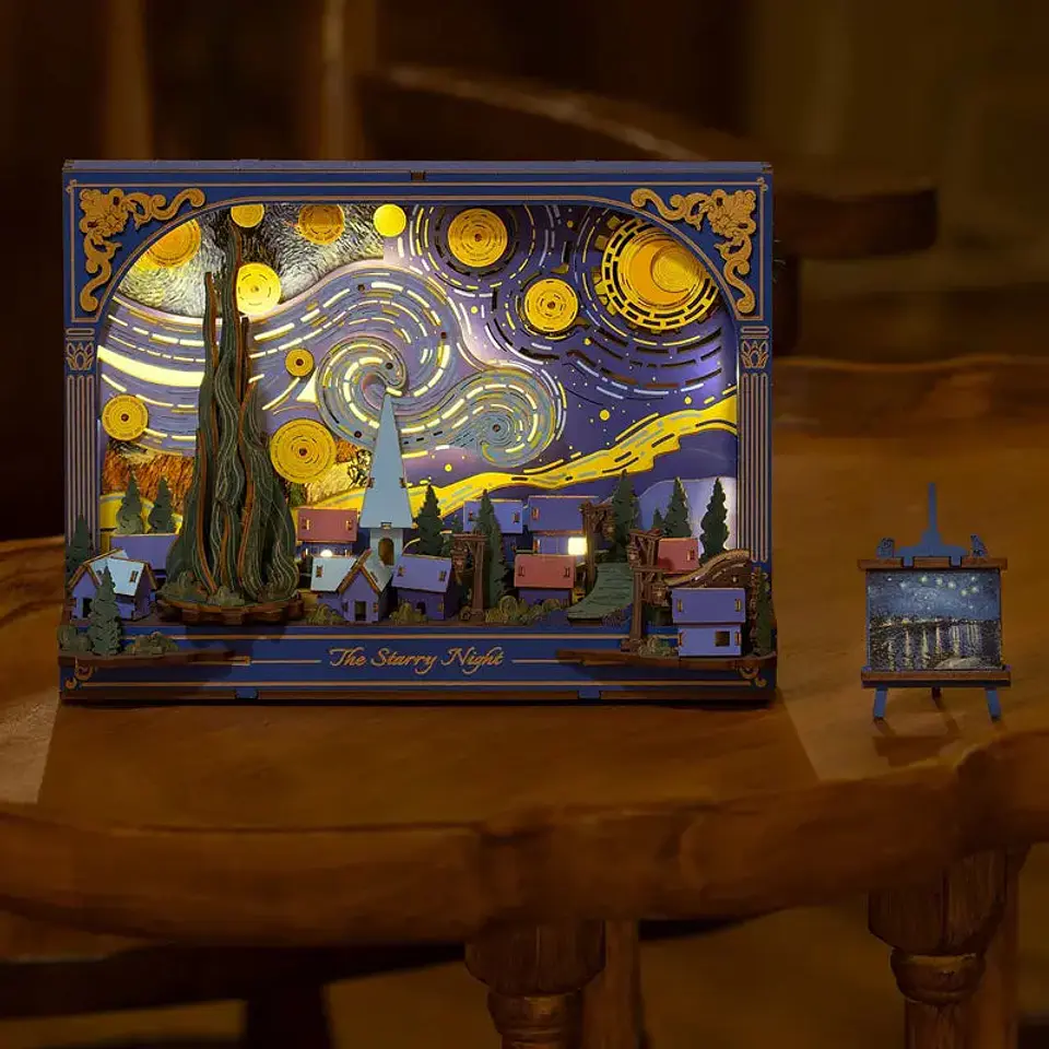 The Starry Night de Madera Armable | Rowood 6