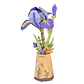 Flor Purple Iris de Madera Armable | Rowood - Miniatura 1