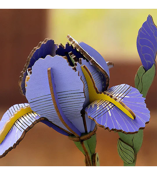 Flor de madera - Purple Iris - Rowood