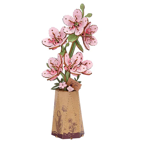Flor Sakura de Madera Armable | Rowood