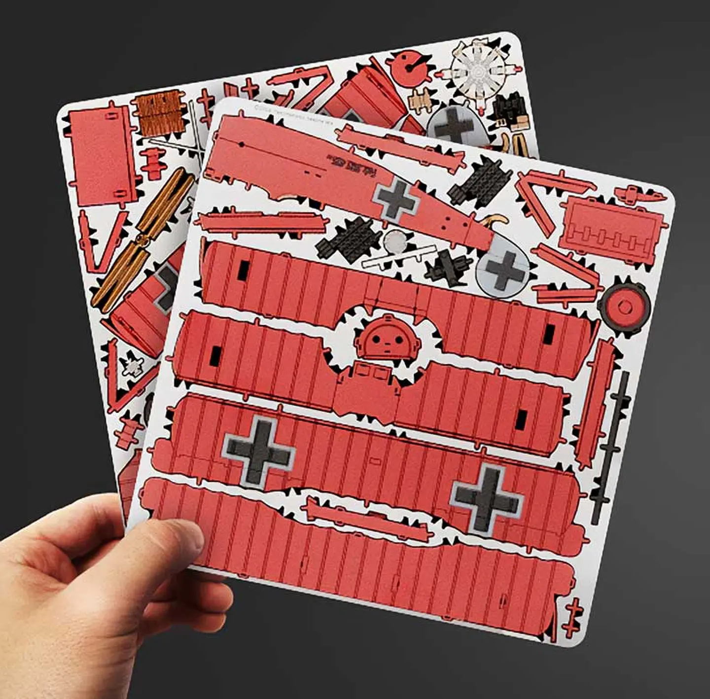 Triplano Fokker Baron Rojo | Metal Earth 6