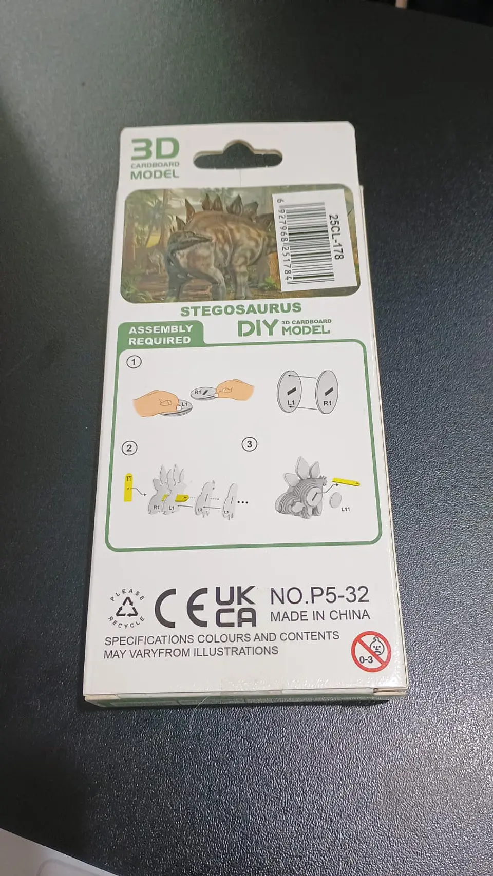 Modelo 3D de Cartón Stegosaurio para Armar – Decoración DIY 4