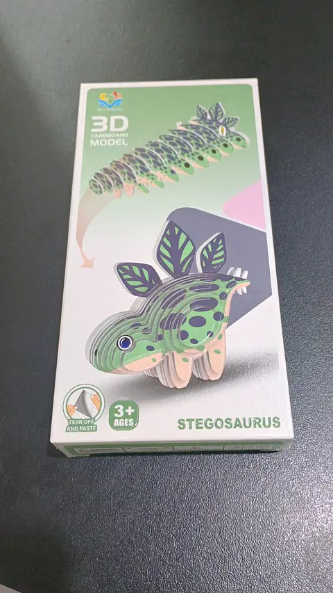 Modelo 3D de Cartón Stegosaurio para Armar – Decoración DIY