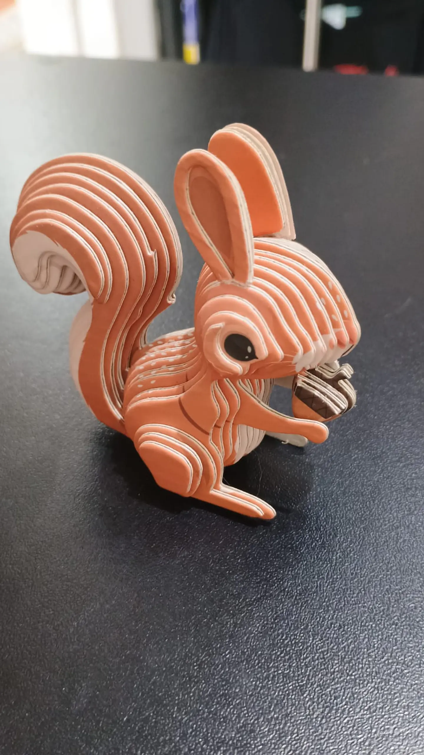 Modelo 3D de Cartón Ardilla para Armar – Decoración DIY 2