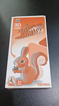 Modelo 3D de Cartón Ardilla para Armar – Decoración DIY - Miniatura 1