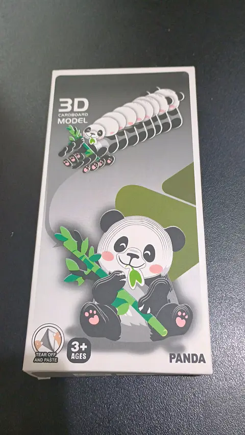 Modelo 3D de Cartón Panda para Armar – Decoración DIY