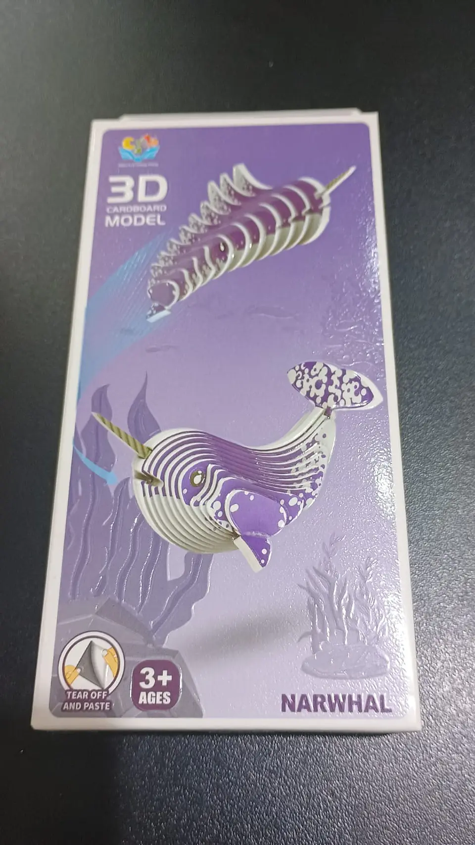 Modelo 3D de Cartón Narval para Armar – Decoración DIY 1