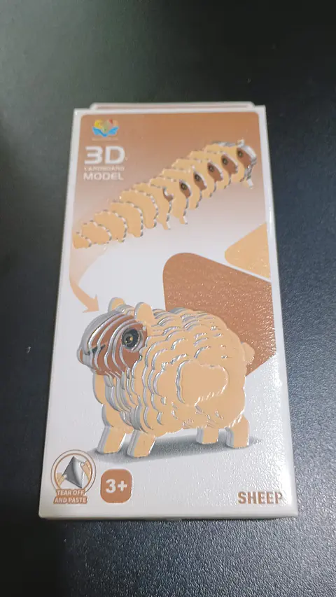 Modelo 3D de Cartón Oveja para Armar – Decoración DIY