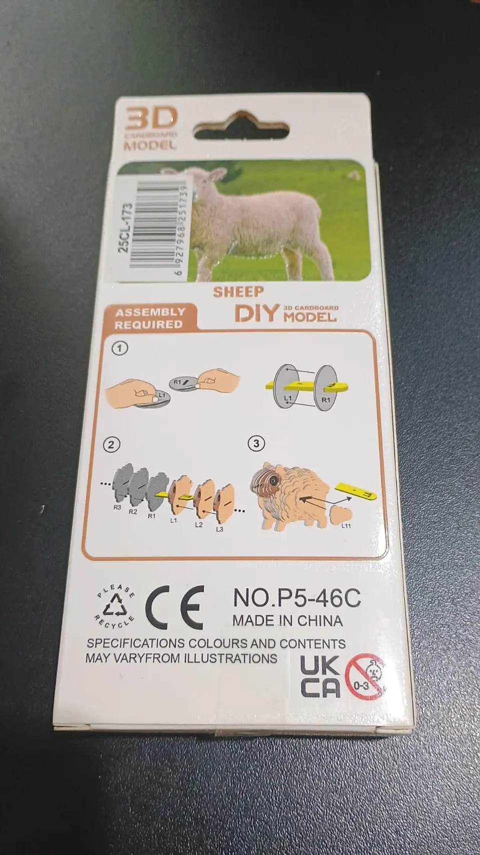 Modelo 3D de Cartón Oveja para Armar – Decoración DIY 3