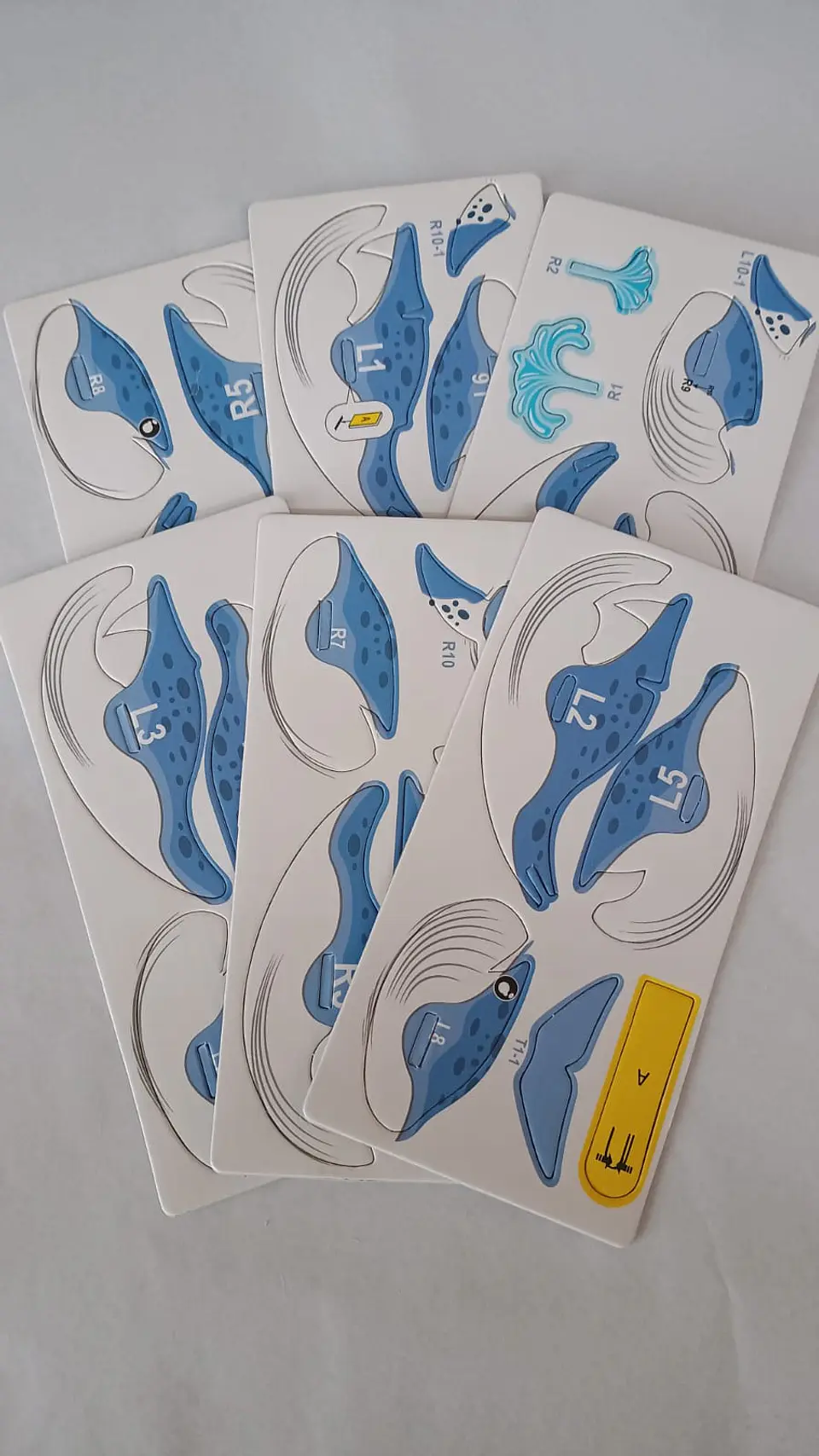 Modelo 3D de Cartón Ballena Azul para Armar – Decoración DIY 2