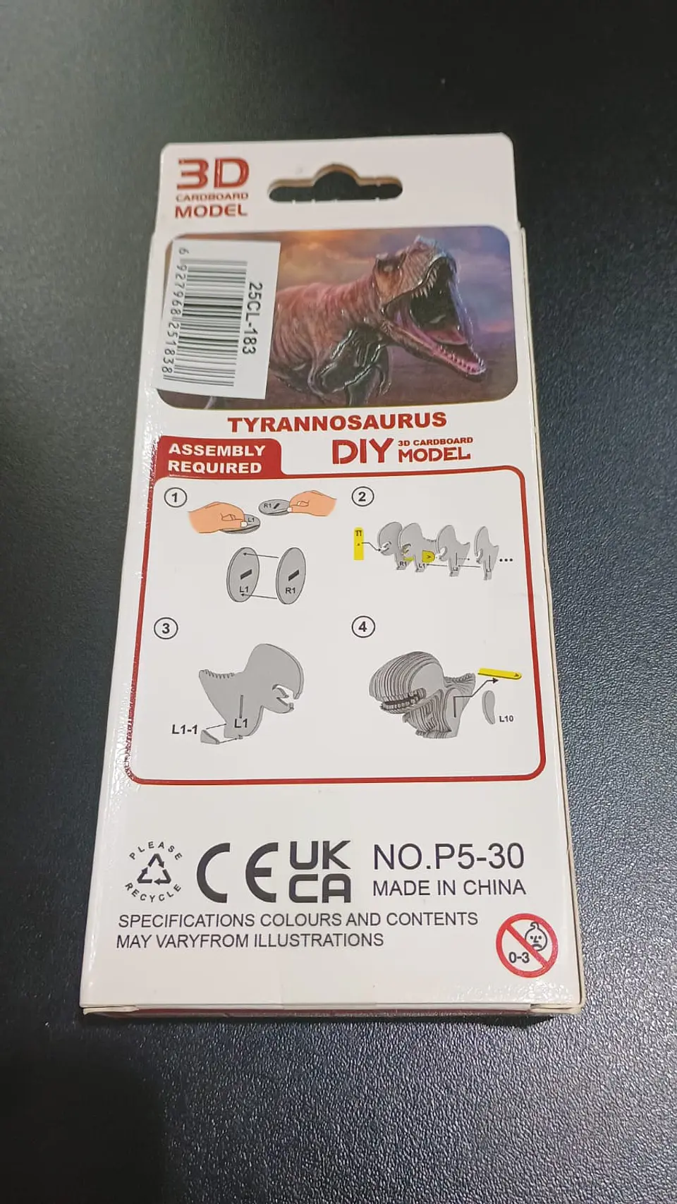 Modelo 3D de Cartón Tiranosaurio para Armar – Decoración DIY 3