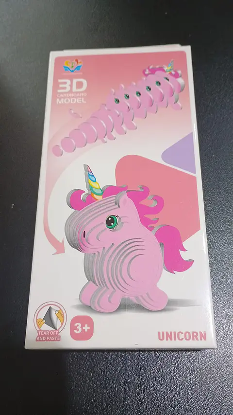 Modelo 3D de Cartón Unicornio para Armar – Decoración DIY