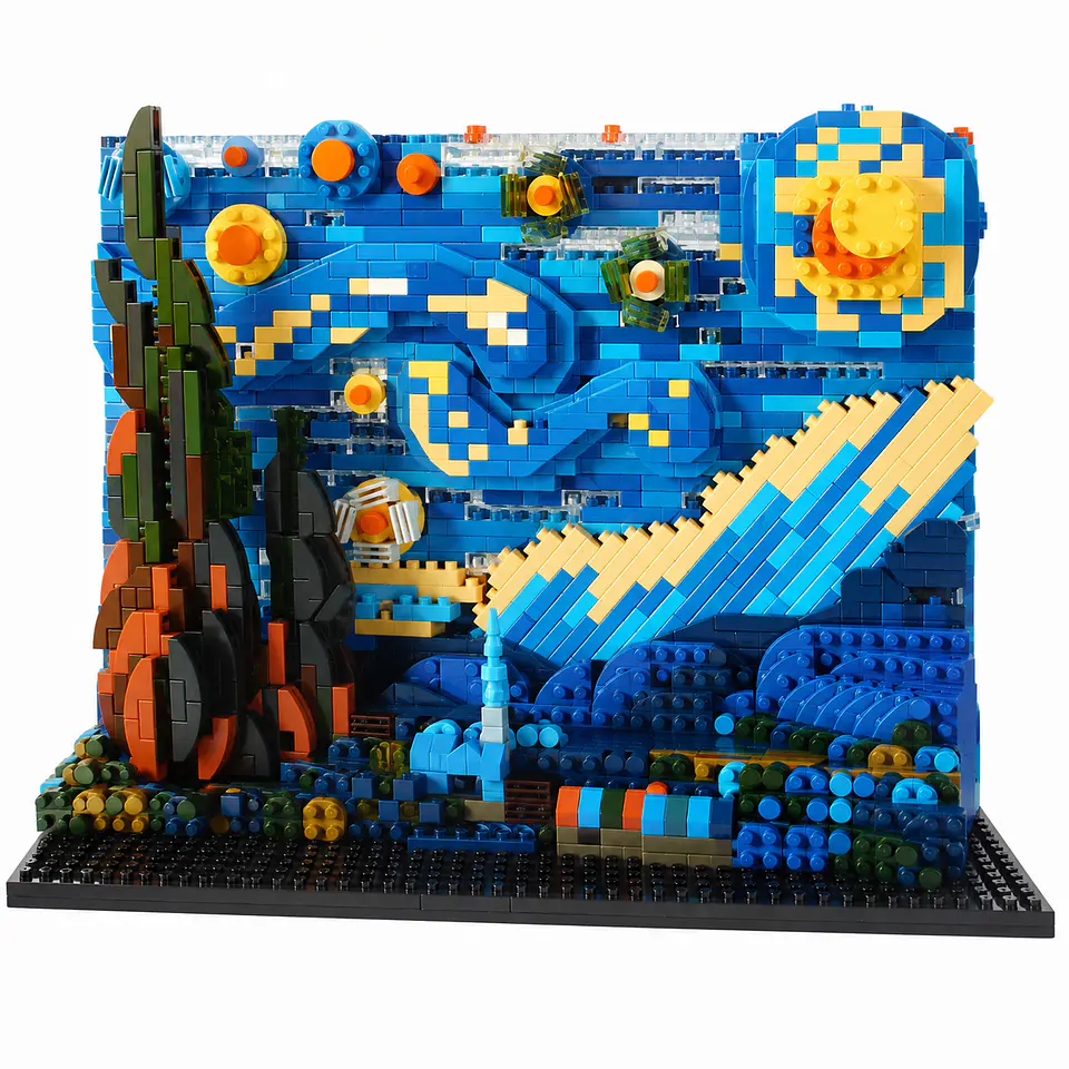 The Starry Night Armable 1849 piezas | Small Building Block 1
