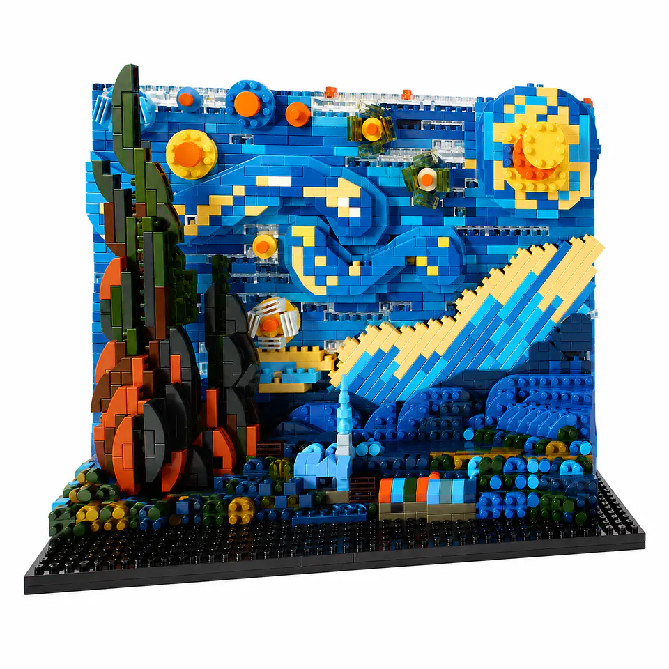 The Starry Night Armable 1849 piezas | Small Building Block 5