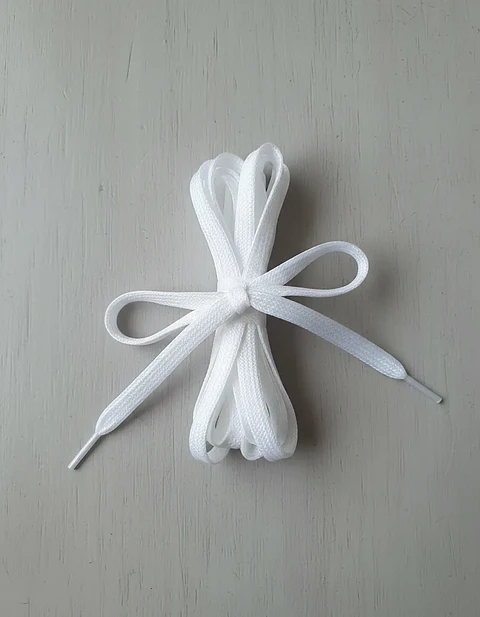 Par de Cordones Brillantes Planos para Zapatillas - 8 Colores