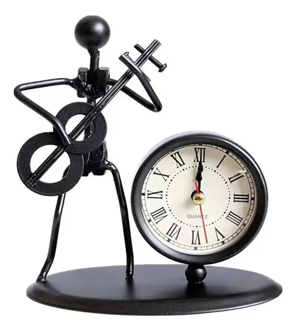 Reloj de Sobremesa de Metal - 4 diseños de instrumentistas 2