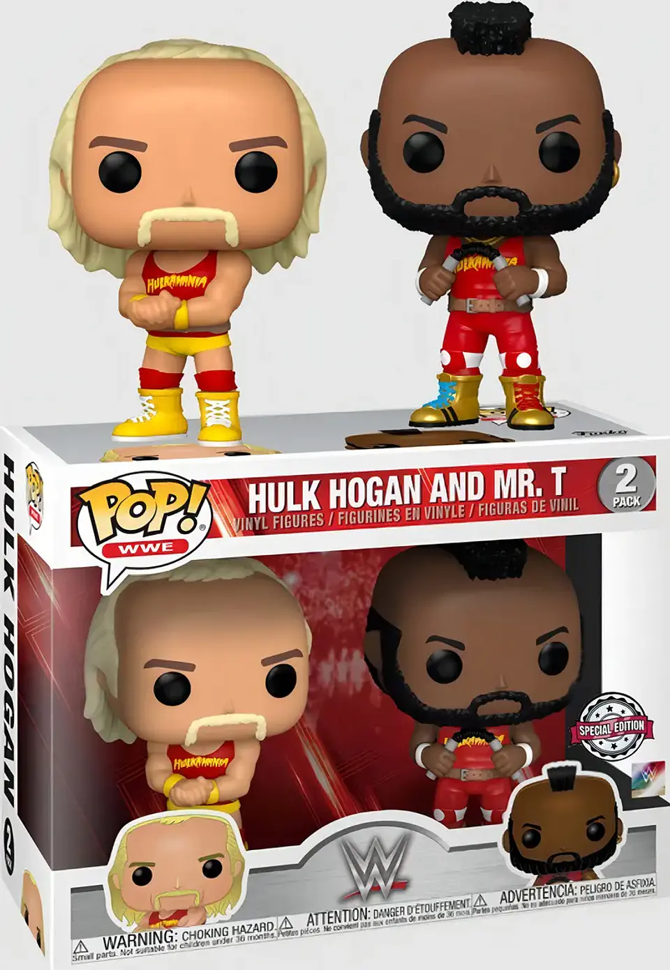 Funko Pop! WWE Hulk Hogan & Mr. T 2-Pack | Special Edition 1
