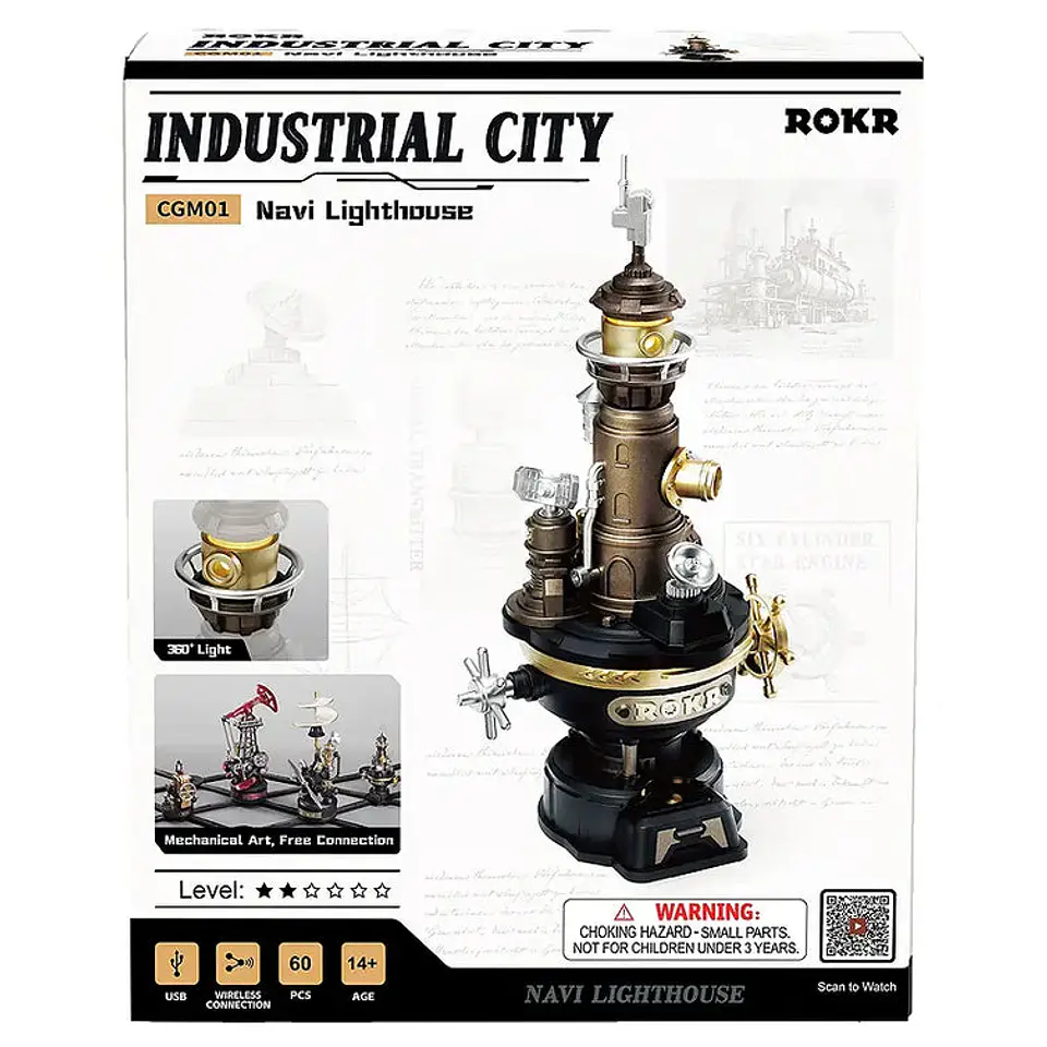 Navi Lighthouse - Faro Mecánico 3D | ROKR 4