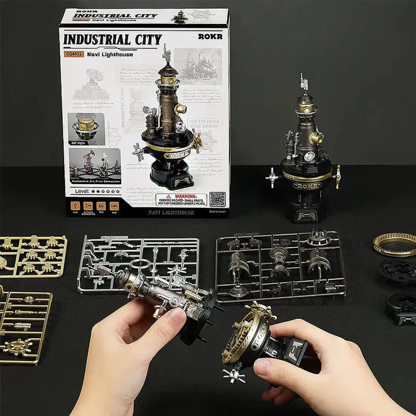 Navi Lighthouse - Faro Mecánico 3D | ROKR 5