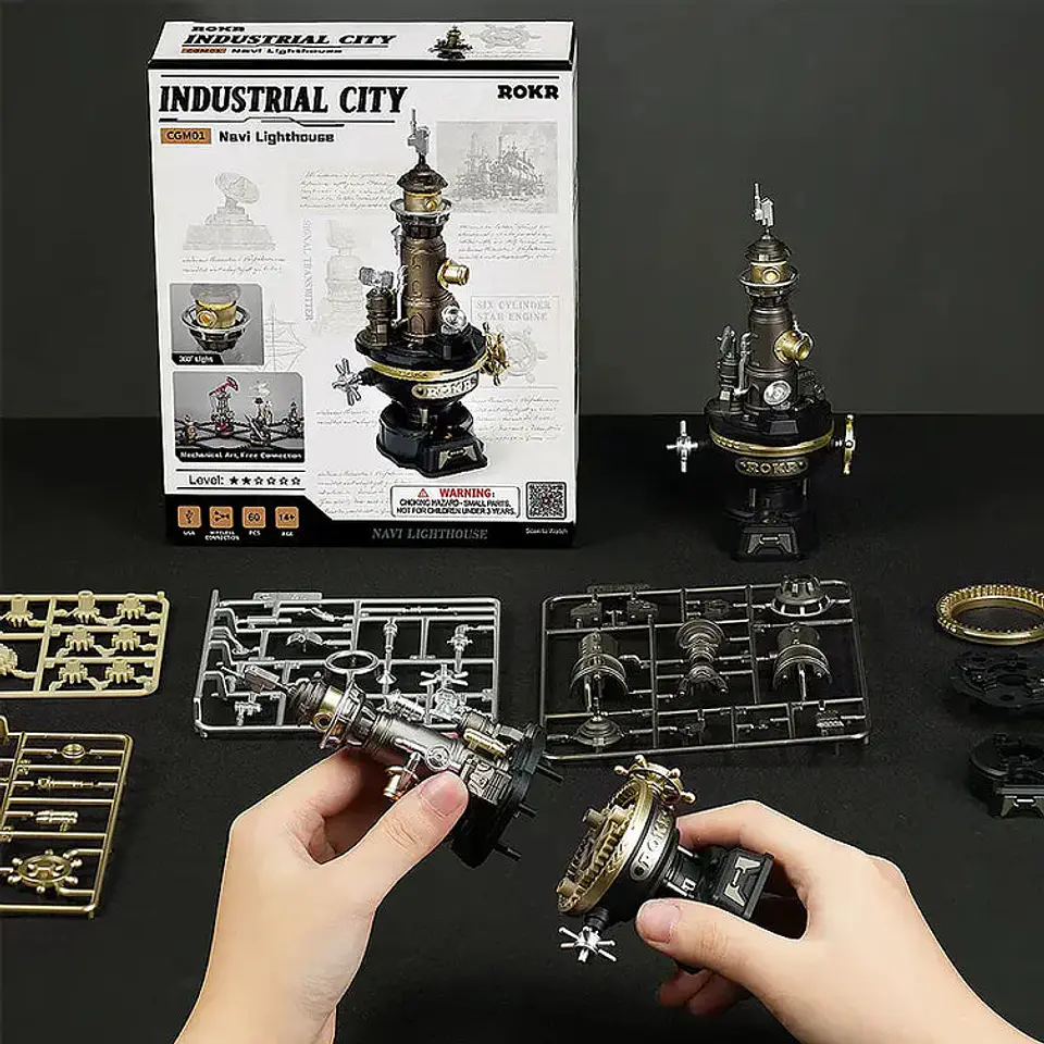 Navi Lighthouse - Faro Mecánico 3D | ROKR 5