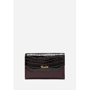 BILLETERA CUERO CROCO GLOW MIDI