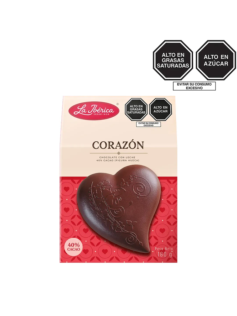 Corazón de chocolate con leche x 180 g 1