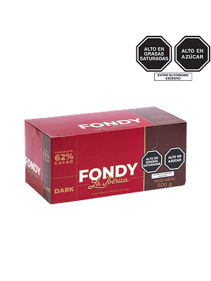 Fondy Dark x 50 g x 10 pzs