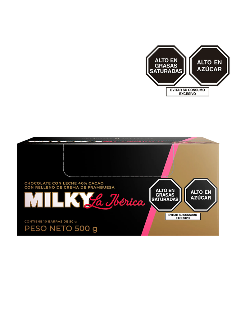 Barra Milky con Frambuesa x 50 g x 10 pzs 1