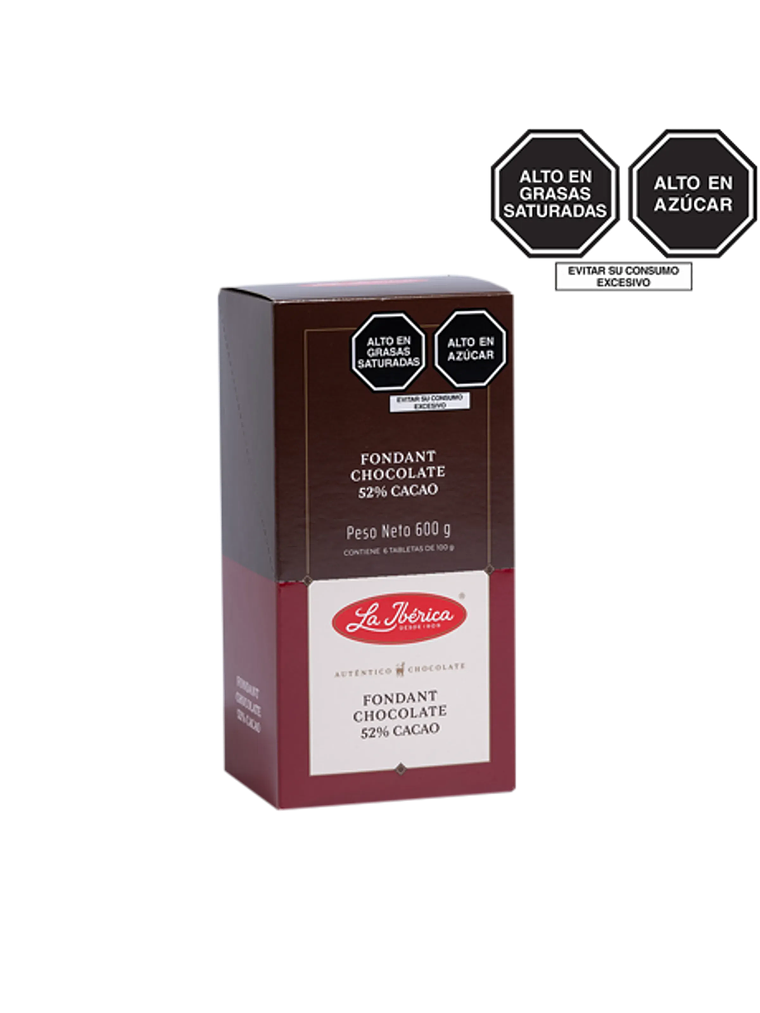 Tableta de chocolate fondant x 100 g x 6 pzs 1