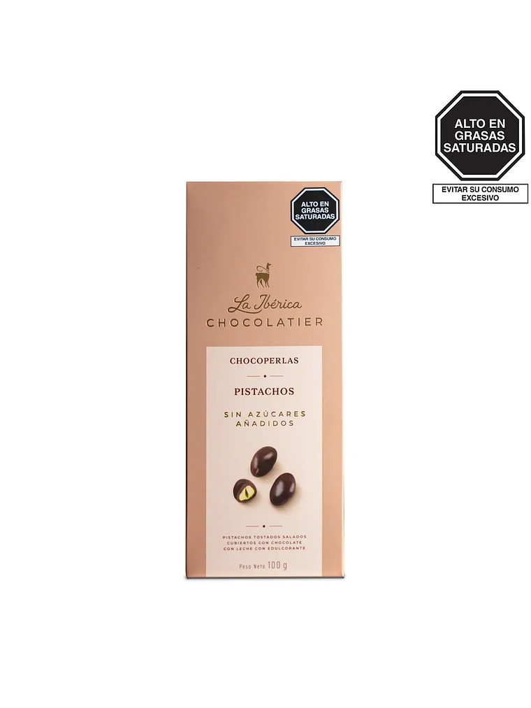 Chocoperlas de Pistachos sin azúcares añadidos x 100 g 1