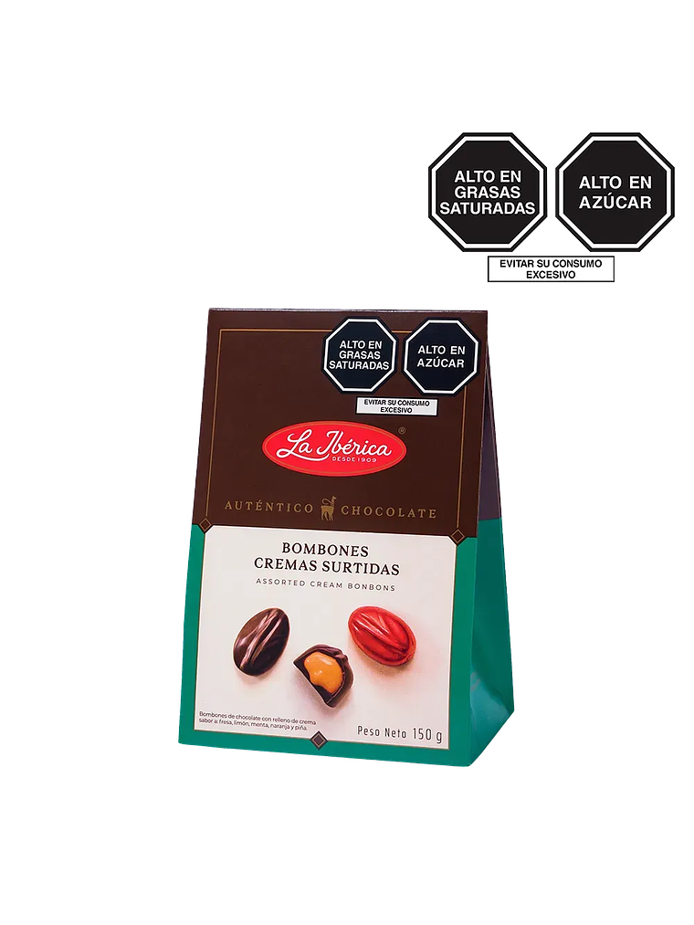 Bombones cremas surtidas x 150 g 1