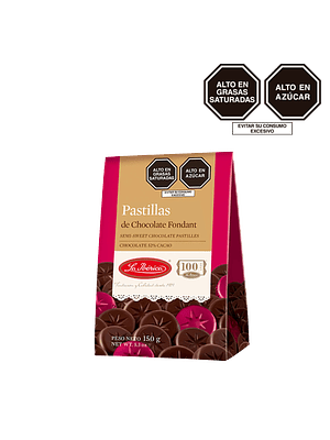 Pastillas de chocolate fondant x 150 g