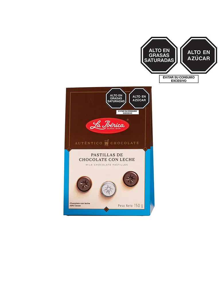 Pastillas de chocolate con leche 150 g 1