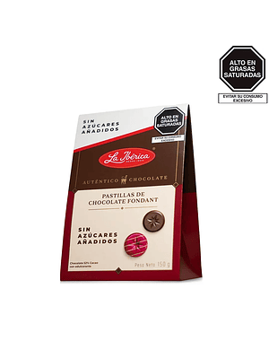 Pastillas Chocolate Fondant sin azúcares añadidos 150 g