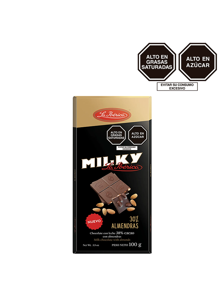 Tableta milky almendras x 100 g 1