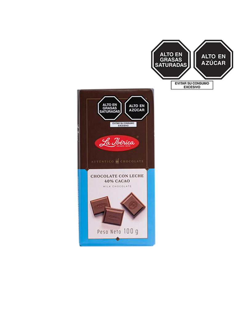 Tableta de chocolate con leche x 100 g 1