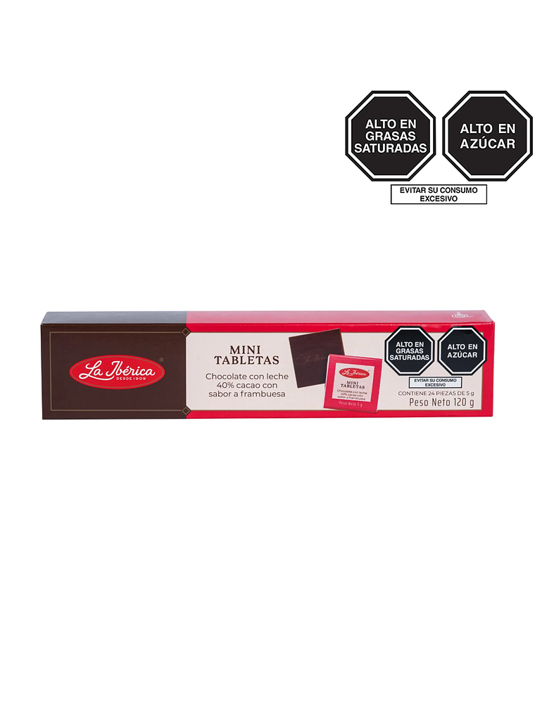 Mini Tabletas de chocolate con leche 40% cacao sabor a frambuesa 1