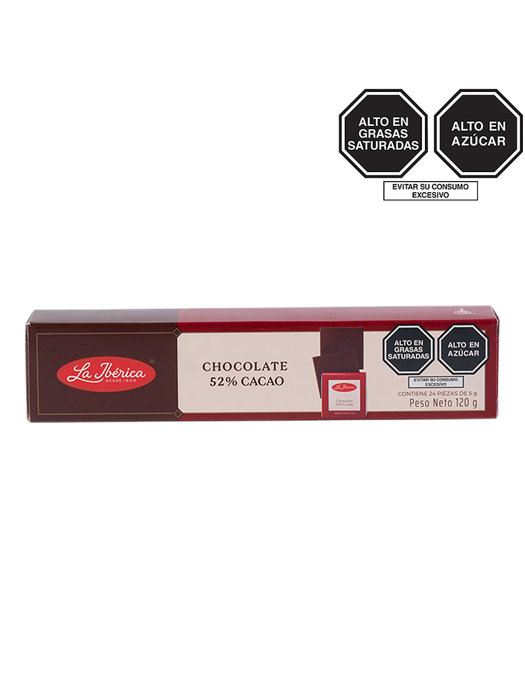 Mini tabletas de chocolate con 52% cacao 1