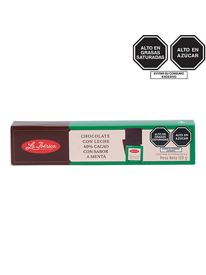 Mini tabletas de chocolate con leche sabor a menta